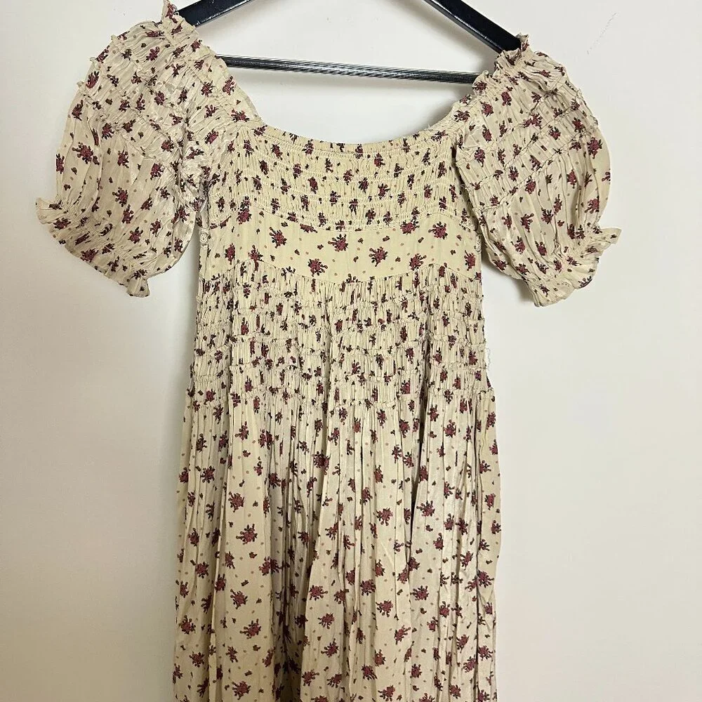 FREE PEOPLE Bali-Juniper Dress in Ivory Size US 0 - Picture 7 of 10
